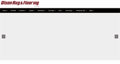 Desktop Screenshot of olsonrug.com